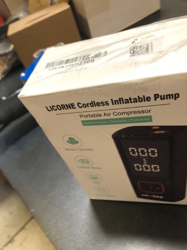 Photo 1 of Tire Inflator Portable Air Compressor, 5X Faster Portable Air Pump for Car Tires with Powerful Battery, 180PSI Cordless Air Pump with Digital Pressure Gauge for Cars, Bike & Motorcycle Tires, Ball