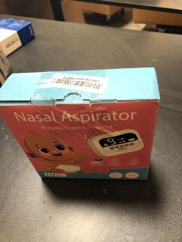 Photo 1 of HEYVALUE Nasal Aspirator for Baby, Hospital Grade Nose Sucker with 9 Levels Suction, Night Light and Nursery Rhyme Soothing Function, Electric Nose Suction for Baby with Food-Grade Silicone Tips