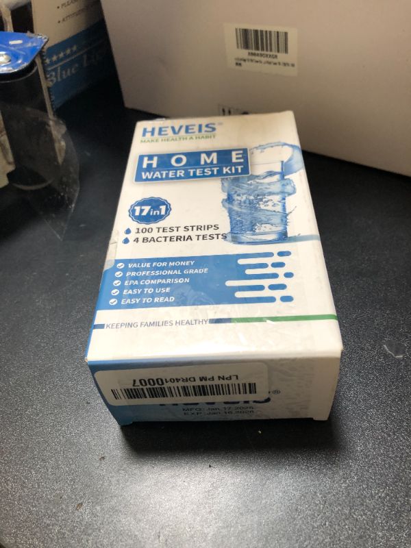 Photo 1 of 17 in 1 Home Drinking Water Testing Kit - 100 Strips + 4 Bacteria Tests - Tap and Well Water Test Kit, Easy to Test and Read for Hardness, Lead, Iron, Fluoride, pH, Copper, Bacteria and More