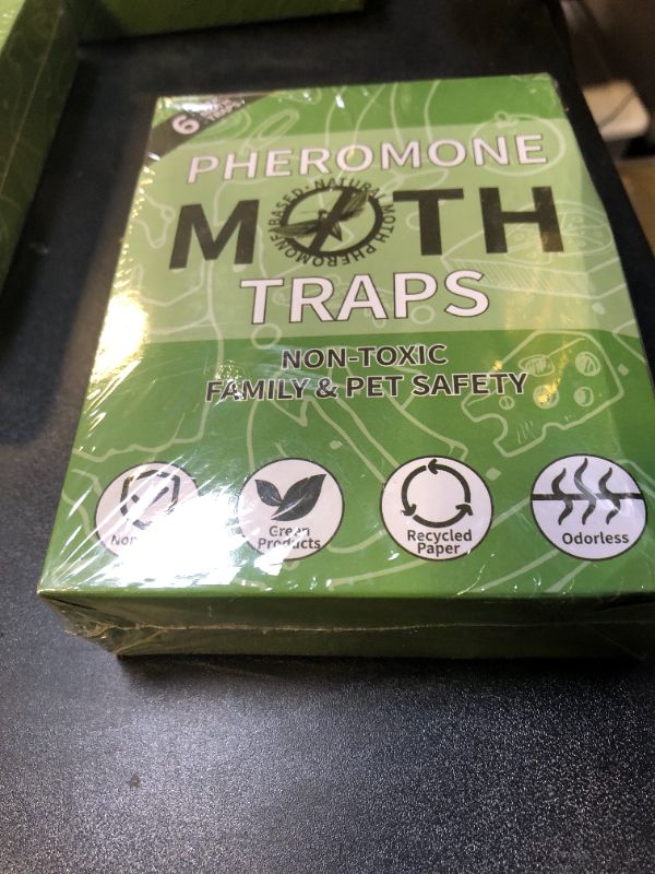 Photo 1 of UltraPestcide Moth Traps for Clothes, 6 Pack - Clothing Moth Traps with Pheromones Attractant, Moth Sticky Trap for Closets & Carpet & Wardrobes, Indoor Clothes Moth Killer