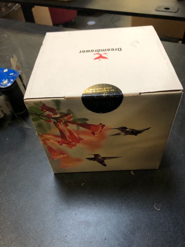 Photo 1 of 2 Pack Wide-Mouth Hummingbird Feeders with Built-in Ant Moat, Outdoors Hanging Nectar Bird Feeder Easy-Refill Top, Decorative Feeder for Garden & Patio DIRTY DAMAGED PKG
