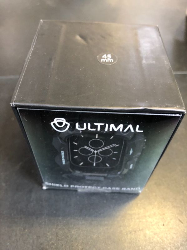 Photo 1 of ULTIMAL Rugged Case with Band for Apple Watch Band 45mm,Compatible with Apple Watch Series 9/8/7 45mm Men, Military Grade Shockproof Bumper Cover for iWatch Tactical Band Men (45mm, Army Green)