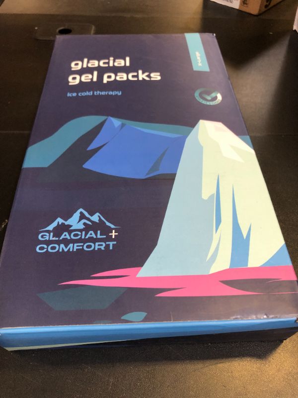 Photo 1 of Glacial Comfort Gel Large Ice Pack for Injuries Reusable - (21" x 13") Cold Pads for Back Pain, Hip, Knee, Shoulder, Muscle Strains, Migraine & Postpartum Recovery, Flex Technology - Compression Pad.