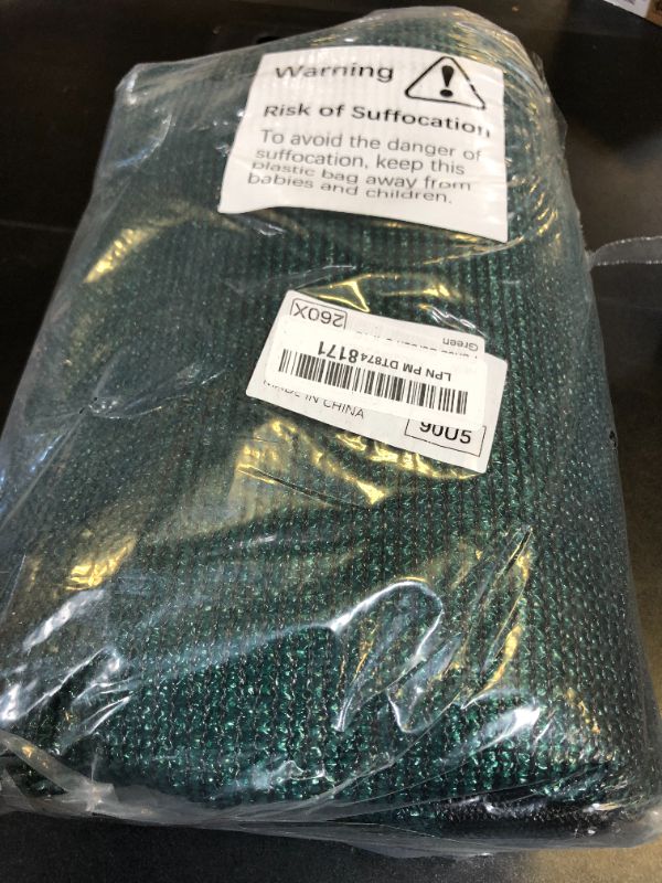 Photo 1 of Amgo 6' x 10' Green Fence Privacy Screen, Commercial Standard Heavy Duty Windscreen with Bindings & Grommets, 90% Blockage, Cable Zip Ties Included (We Make Custom Size)