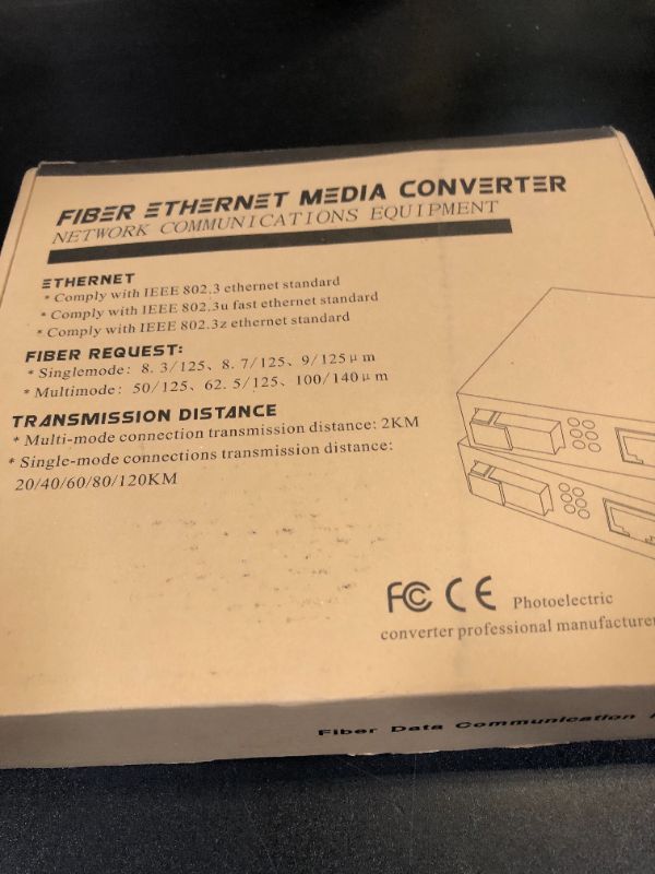 Photo 1 of A Pair of 1.25G/s Bidi Gigabit Single-Mode Fiber Ethernet Media Converter with 2PCS Bidi SFP LC Transceiver Module Included, 10/100/1000Base-Tx to 1000Base-SX SMF RJ45 to SFP Slot up to 30KM