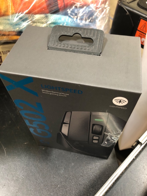 Photo 1 of Logitech G502 X Lightspeed Wireless Gaming Mouse - LIGHTFORCE hybrid optical-mechanical switches, HERO 25K gaming sensor, compatible with PC - macOS/Windows - Black
