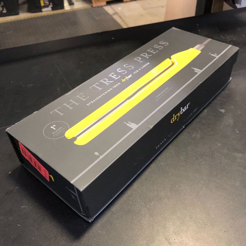 Photo 1 of Drybar The Tress Press Straightening Iron 1" | Ionic Technology for Smooth, Shiny Hair | Straighten or Wrap Around Barrel to Create Curls, Waves, or Sleek Styles