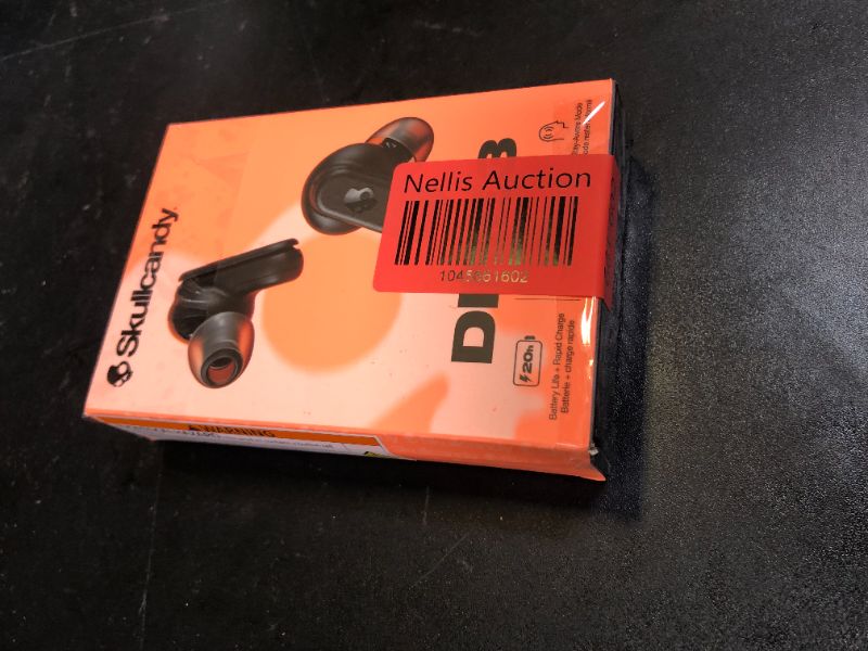 Photo 1 of Skullcandy Dime 3 Wireless Earbuds, Bluetooth Headphones, Noise Isolating Fit, Up to 20 Hours Battery, Microphone for iPhone Android, Easy Carry with Integrated Lanyard - True Black