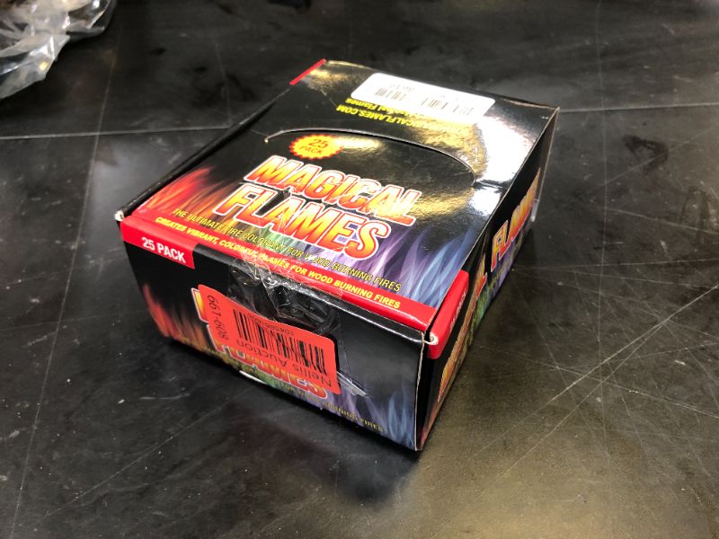 Photo 1 of Magical Flames Fire Color Changing Packets Fire Pit (25 Pack), Fire Color Packets for Camping Essentials, Campfire, Bonfire & Fireplaces, Campfire Accessories