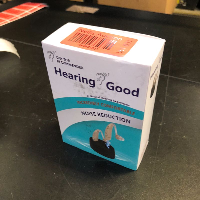 Photo 1 of Hearing Aids for Seniors, Hearing Aids Rechargeable with Noise Cancelling and Volume Control, Hearing Amplifier for Adults Hearing Loss, Portable Behind-the-Ear Hearing Aid Headphones (colour of skin)