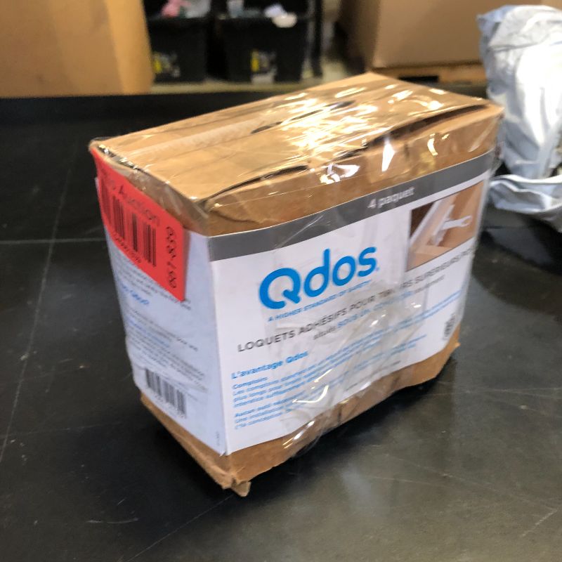 Photo 1 of Qdos Safety Top Drawer/Door Adhesive Latches | White | No Removing Drawers! No Drilling! No Tools Required! - Fits Right the First Time! | Only for Framed Cabinet TOP Drawers and Doors |3/ 4 pack