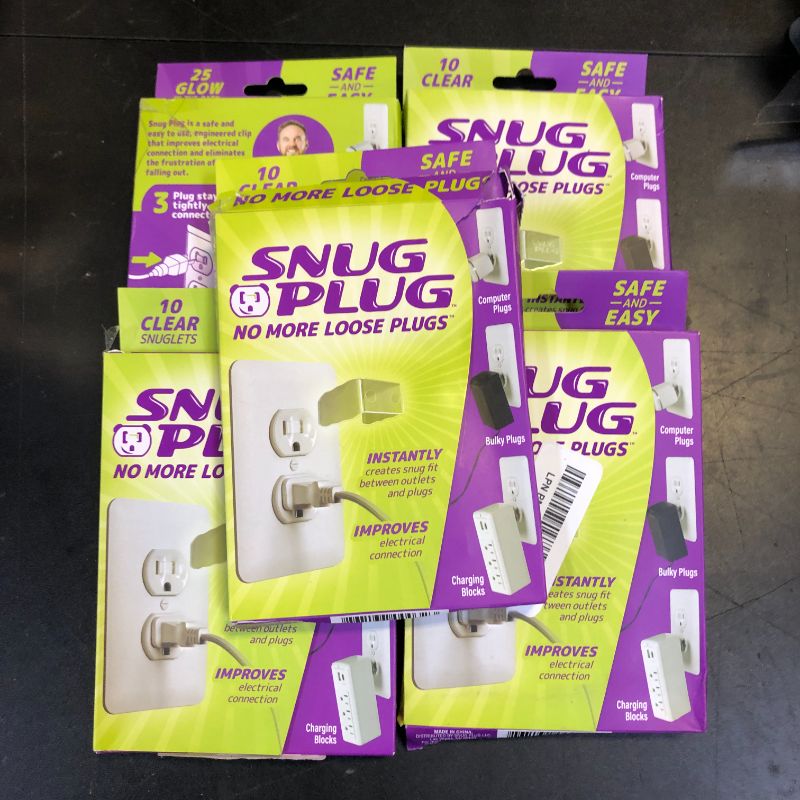 Photo 1 of 5X Snug Plug - Your Loose Outlet Fix (10/Pack Clear)
