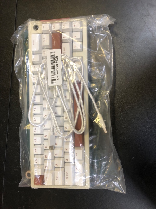 Photo 1 of Womier SK65 Wireless Mechanical Gaming Keyboard with Knob, 60 Percent Creamy Aluminium Keyboard for PC, Bluetooth 5.0/2.4GHz/USB-C Wired, Hot Swappable Custom Lineaner Switch, RGB Backlit, Beige