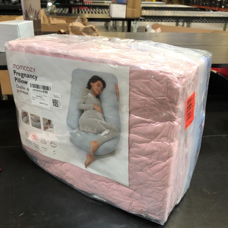 Photo 1 of Momcozy Pregnancy Pillows for Sleeping, U Shaped Full Body Maternity Pillow for Side Sleeping - Support for Back, Legs, Belly, HIPS, 57 Inch, Pink