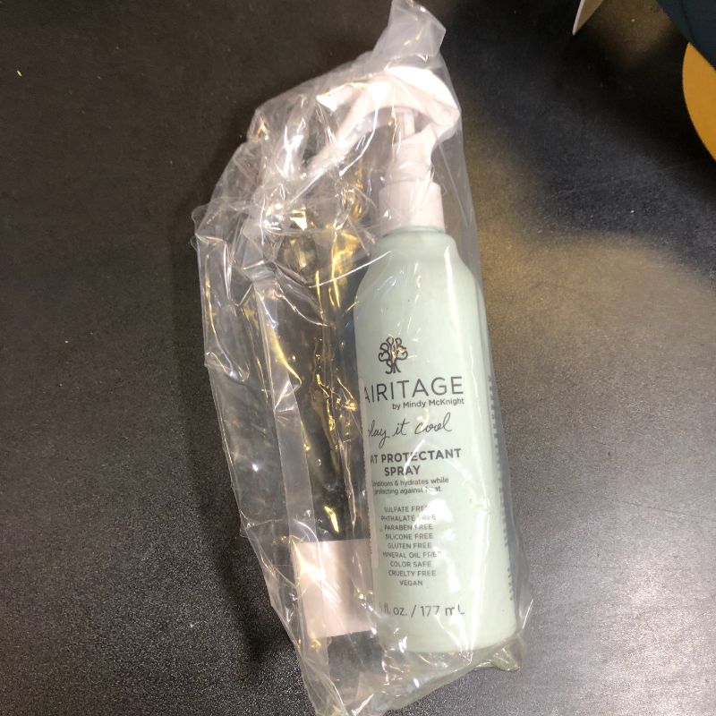 Photo 1 of Hairitage Heat Protectant Spray for Hair - Up to 450 Degree Protection + Hydrates + Strengthens Hair - Leaves Hair Smooth + Shiny after Styling - For All Hair Types + Heated Styling Tools - 6 fl oz