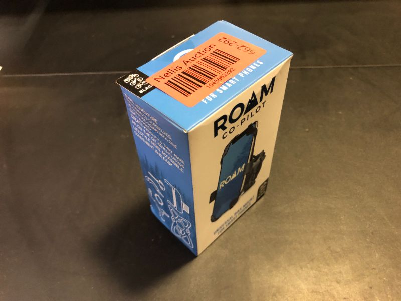 Photo 1 of Roam Universal Cell Phone Holder Net Mount - Adjustable Up to 3.6" W x 7" L - 360° Rotation - Hands Free Navigation System for Motorcycle eBike Dirt Road Cruiser Scooter - Jet Black