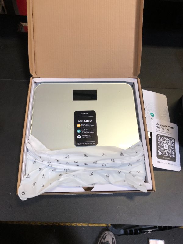 Photo 1 of Greater Goods Digital AccuCheck Bathroom Scale for Body Weight, Capacity up to 400 lbs, Batteries Included, Pearl Gray
