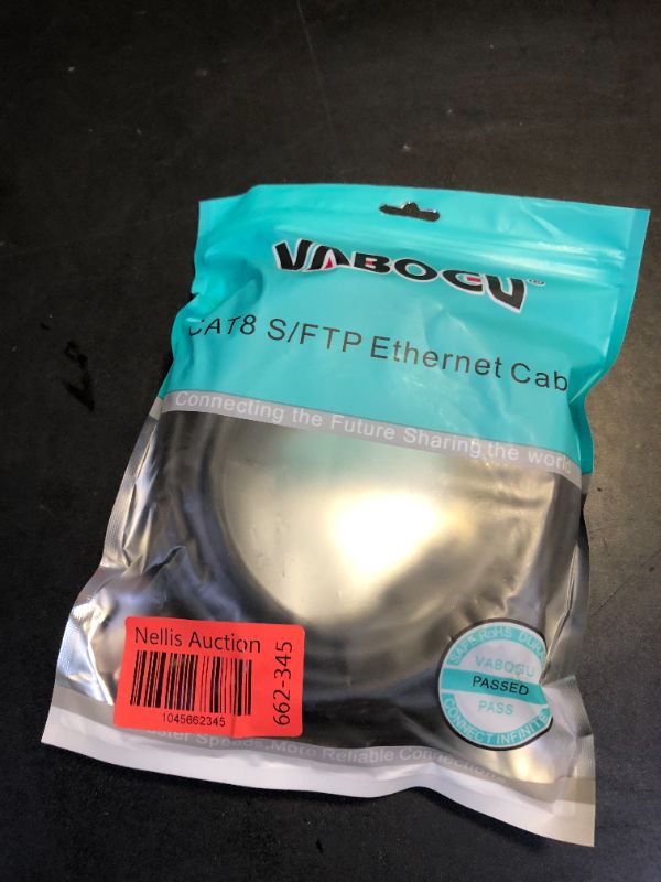 Photo 1 of Cat 8 Ethernet Cable, 20ft Heavy Duty High Speed Internet Network Cable, Professional LAN Cable, 26AWG, 2000Mhz 40Gbps with Gold Plated RJ45 Connector, Shielded in Wall, Indoor&Outdoor