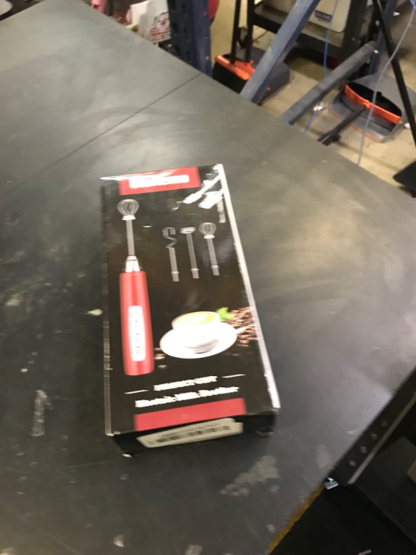 Photo 1 of Colarlemo Milk Frother Handheld Rechargeable, Frother Wand Drink Mixer Electric Whisk for Coffee, Detachable With 3 Stainless Whisks, Hand Mixer for Lattes, Cappuccino, Matcha, Egg, No Stand, Red