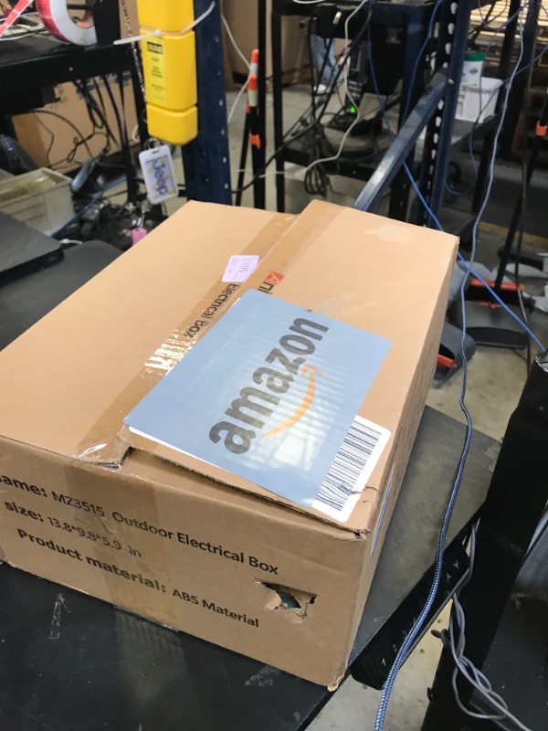 Photo 1 of Animacyn ABS Electrical Junction Box, Ventilated Design, Cable Grommets, IP65 Waterproof Enclosure, Indoor/Outdoor Use with Mounting Panel .(Clear Cover, 13.8"x9.7"x5.9")