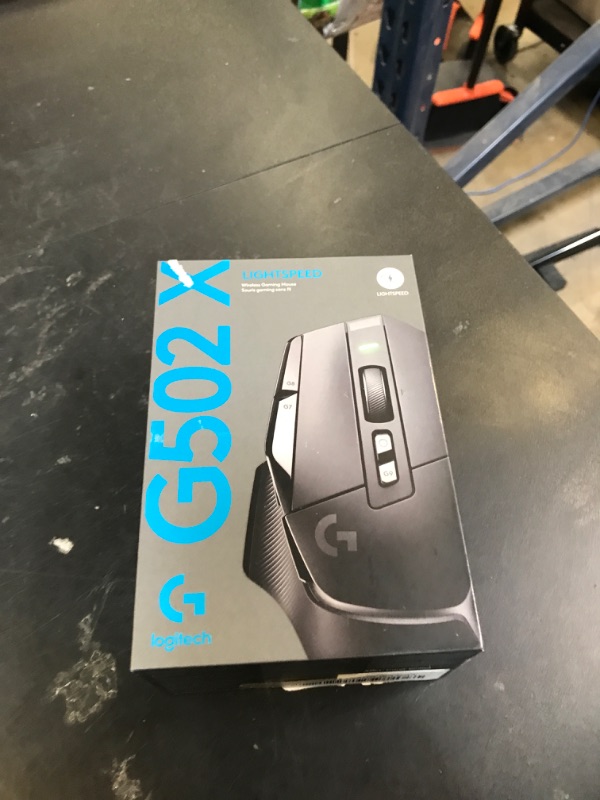 Photo 1 of Logitech G502 X Lightspeed Wireless Gaming Mouse - LIGHTFORCE hybrid optical-mechanical switches, HERO 25K gaming sensor, compatible with PC - macOS/Windows - Black