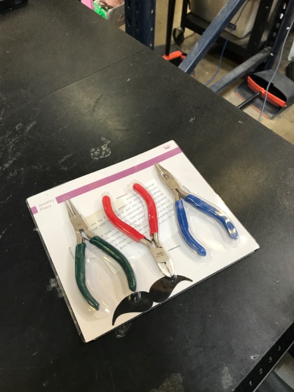 Photo 1 of Mr. Pen- Jewelry Pliers Kit, 3 Pack Mini Chain Nose Pliers Wire Cutters for Jewelry Craft & Earring Making