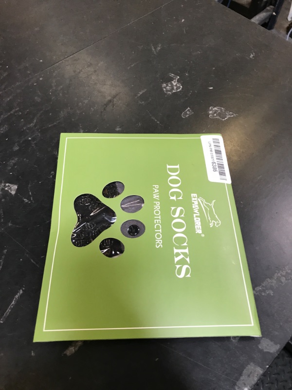 Photo 1 of EXPAWLORER Anti Slip Dog Socks to Prevent Licking Paws,Dog Shoes for Hot Pavement, Dog Booties for Hardwood Floors, Dog Boots & Paw Protectors with Grippers for Small Medium Large Senior Dogs Black XS
