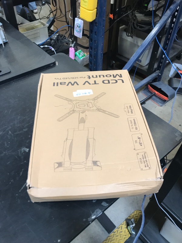 Photo 1 of 28.3" Long Arm TV Wall Mount for Most 26-65 Inch TV, Full Motion Corner Wall Mount TV Bracket with Extension Arm Articulating, Swivel and Tilt, Max VESA 400x400mm and Up to 80 lbs
