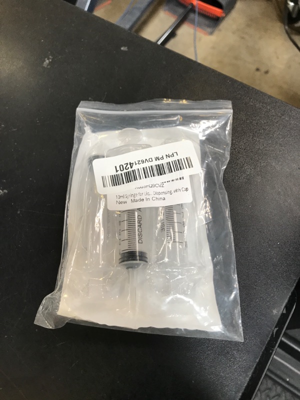 Photo 1 of 10ml Syringe for Liquid, Oral, Scientific Labs, Measurement, Dispensing, with Cap- 3 Pack
