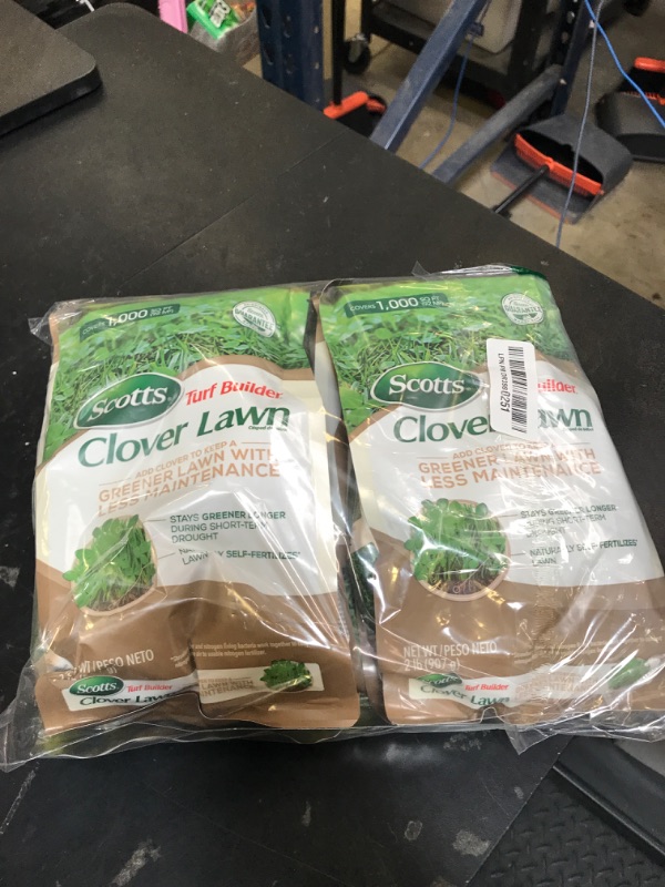 Photo 1 of Scotts Turf Builder Clover Lawn, Greener Lawn with Less Maintenance, 2 lbs., 4-Pack