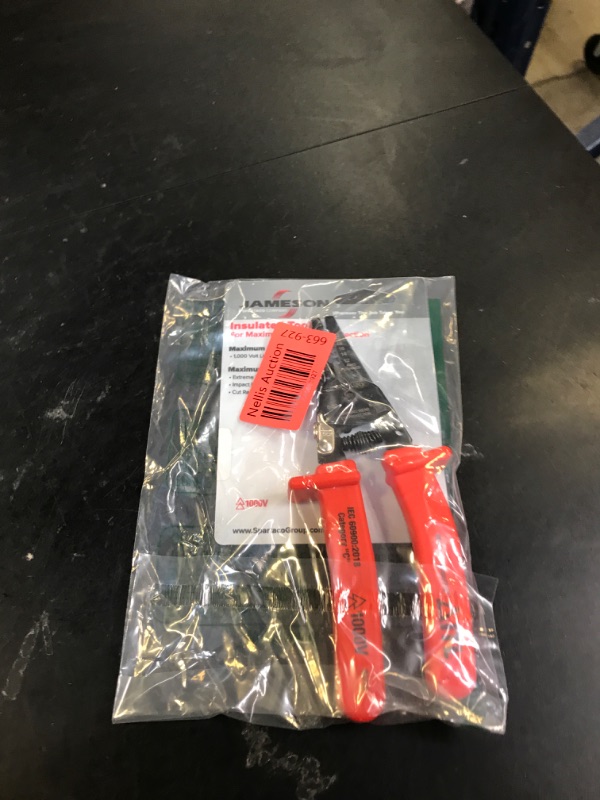 Photo 1 of Jameson Insulated Wire Strippers – Heavy-Duty Electrical Protection, Rated for 1,000 Volts – Durable Nylon 11 Construction, Ideal for Utility, Electrical, and Telecommunication Applications