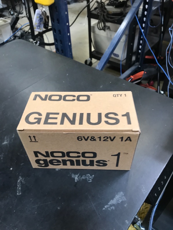 Photo 1 of NOCO GENIUS1, 1A Smart Car Battery Charger, 6V and 12V Automotive Charger, Battery Maintainer, Trickle Charger, Float Charger and Desulfator for Motorcycle, ATV, Lithium and Deep Cycle Batteries