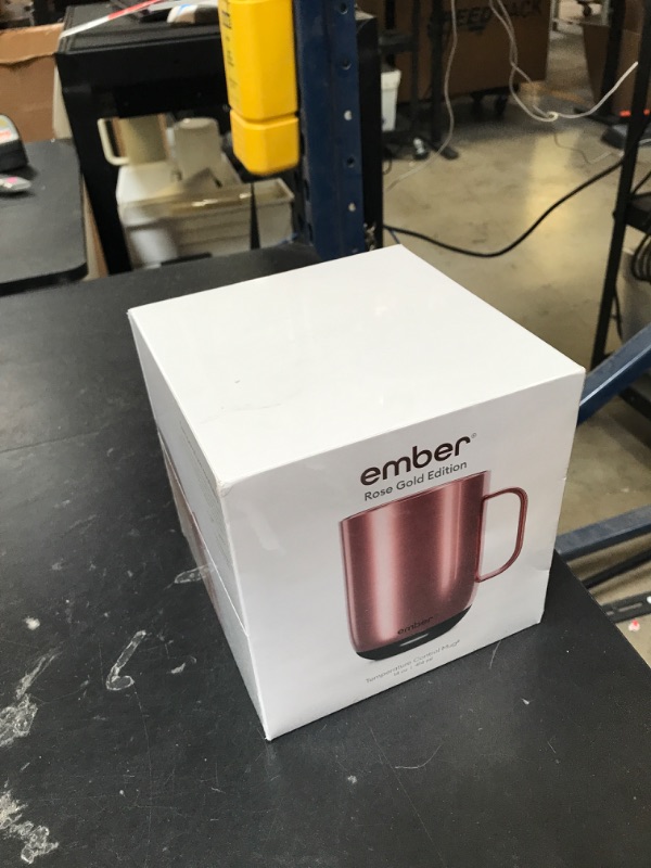 Photo 1 of Ember Temperature Control Smart Mug 2, 14 Oz, App-Controlled Heated Coffee Mug with 80 Min Battery Life and Improved Design, Rose Gold (FACTORY SEALED)