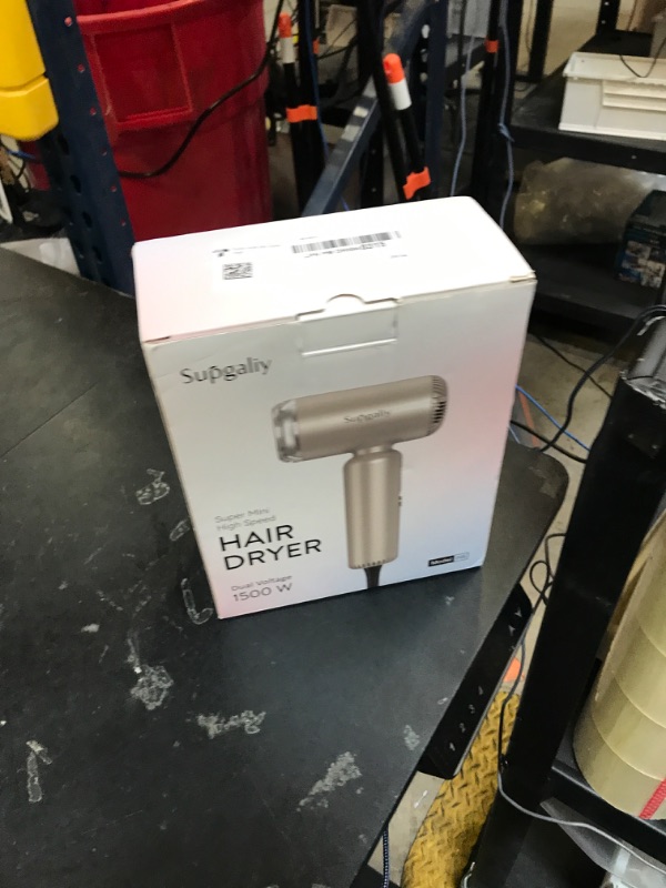 Photo 1 of SUPGALIY Dual Voltage Hair Dryer, High-Speed Ionic Blow Dryer for Fast Drying, Travel Compact Hair Blow Dryer with Magnetic Curly Diffuser for Home, Portable Hairdryer International 110-240V