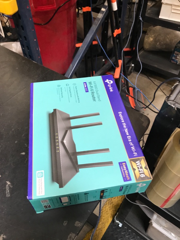 Photo 1 of TP-Link AX1800 WiFi 6 Router V4 (Archer AX21) – Dual Band Wireless Internet, Gigabit, Easy Mesh, Works with Alexa - A Certified for Humans Device