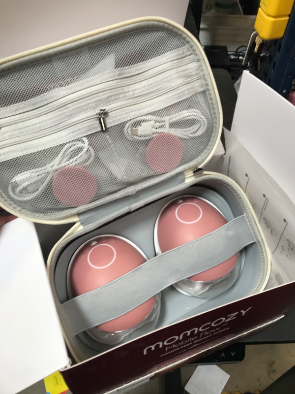 Photo 1 of Momcozy Breast Pump Hands Free Upgraded Mobile Flow | M9, App Discreet Control with Personalized Multi-Modes & 15 Levels, Wearable Breast Pump 24mm, 2 Pack Cozy Red