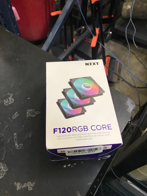 Photo 1 of NZXT F120 RGB Core Triple Pack - 3 x 120mm Hub-Mounted RGB Fans with RGB Controller - 8 Individually-Addressable LEDs - Semi-Translucent Blades - High Static Pressure & Airflow - CAM Software - Black