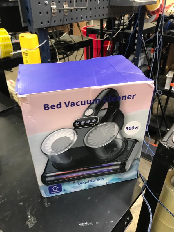 Photo 1 of JPHYLL Mattress Vacuum with UV 16Kpa Suction & 253.7nm UV-C Light & HEPA Filter & Ultrasonic Quintuple Tech, Widened Suction Port