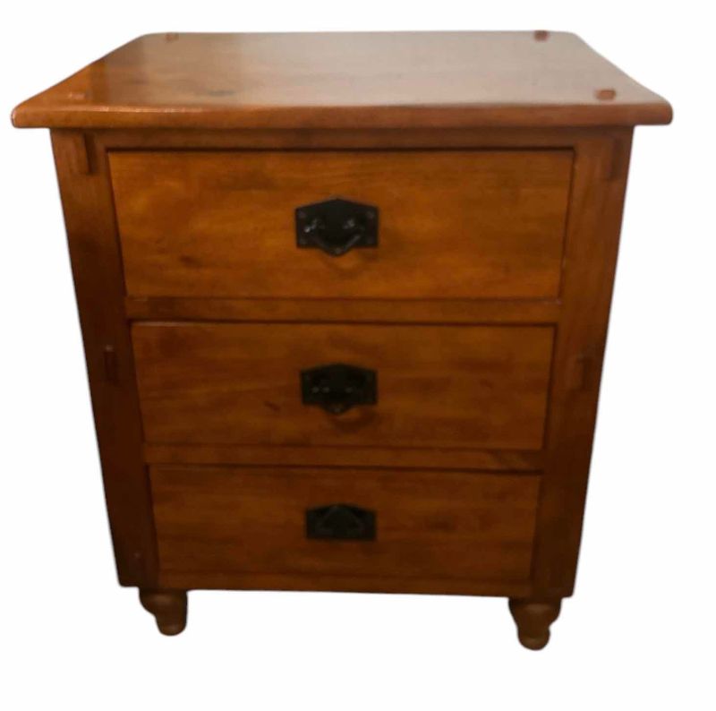 Photo 1 of TRADEWIN WOOD 3 DRAWER NIGHTSTAND 2‘ x 19.75”  x H27 1/2“