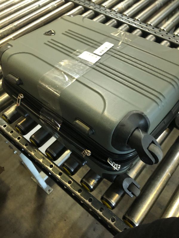 Photo 1 of Travelers Club Chicago Hardside Expandable Spinner Luggage, Thyme Green, 20" Carry-On