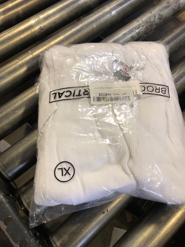 Photo 1 of BROOKLYN VERTICAL Mens 6-Pack Tank Tops | Moisture-Wicking Ribbed Lightweight Undershirts (US, Alpha, X-Large, Regular, Regular, White)