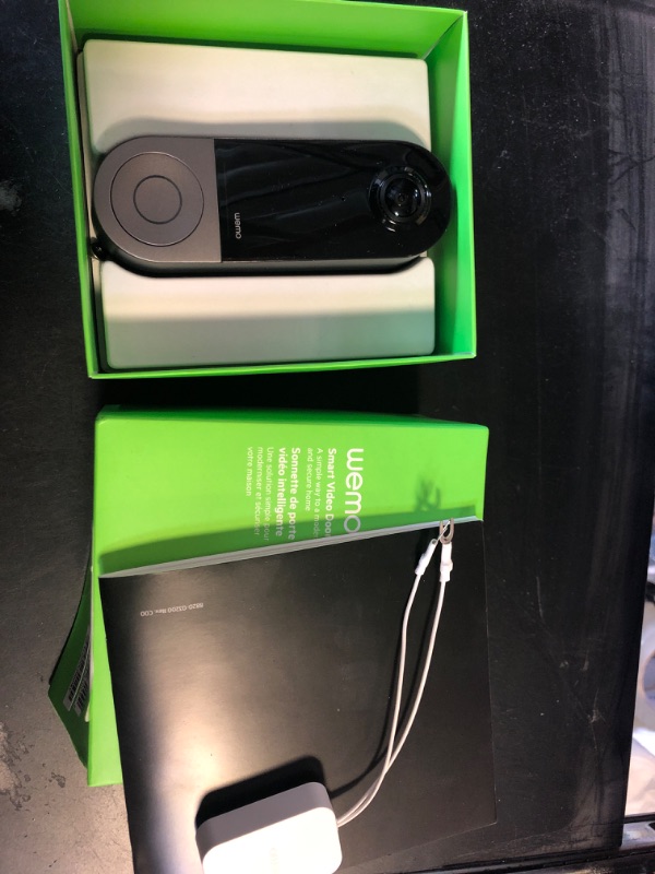Photo 1 of WeMo Smart Video Doorbell - Apple HomeKit Secure Video with HDR - Smart Home Products Video Doorbell Camera - Ring Doorbell for Security Camera System - WiFi Camera Doorbell w/ 223° FOV & 2-Way Audio