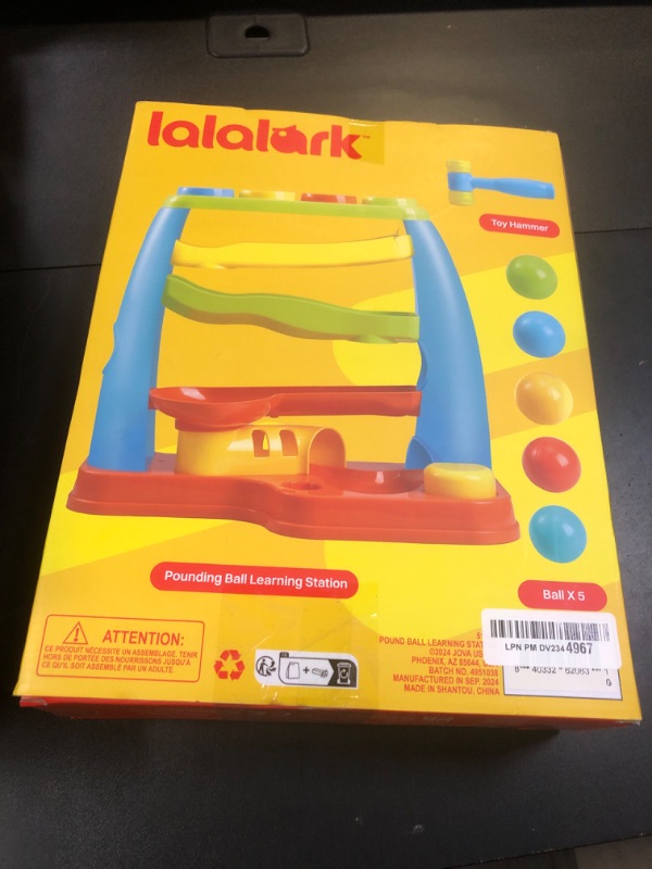 Photo 1 of lalalark Pound a Ball Toy for Toddler Track Learning Station with Hammer, Montessori Toy, Christmas and Birthday Gift for Boys & Girls Age 2 3, Gifts for 2 3 Year Old Baby Kids