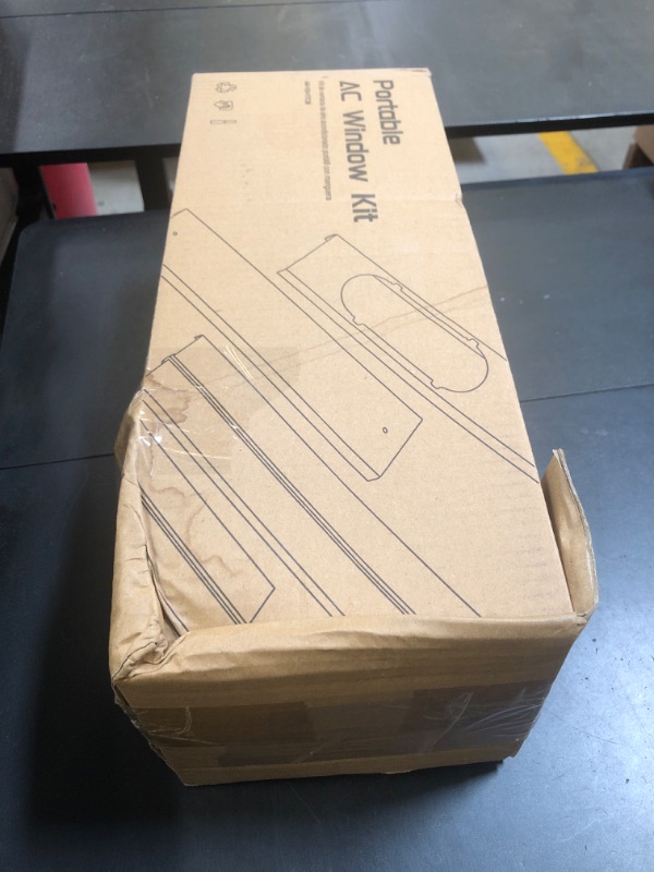 Photo 1 of UNAOIWN Portable Air Conditioner Window Kit, Adjustable Vertical/Horizontal Sliding Window Kit Plate for AC Unit, AC Window Vent Kit, AC Window Seal Suitable for 5.1” AC Exhaust Hose