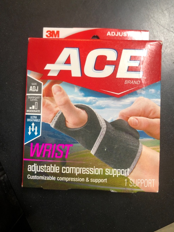 Photo 1 of 3M Ace Black Wrist Support 1 pk