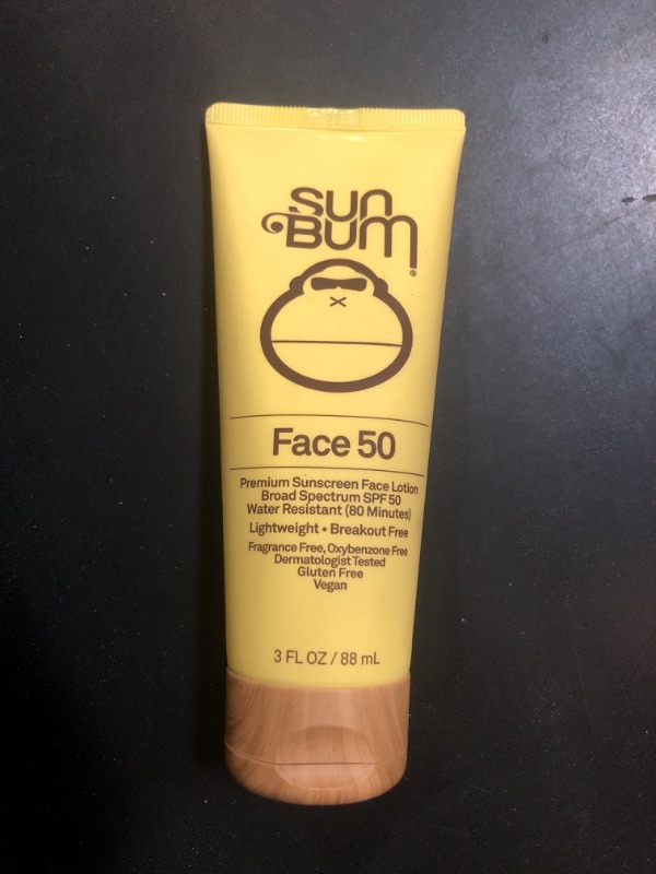 Photo 1 of Sun Bum Original SPF 50 Sunscreen Face Lotion - Broad Spectrum Moisturizing Facial Sunscreen with Vitamin E - Hawaii 104 Act Compliant (Made without Octinoxate & Oxybenzone) - Travel Friendly - 3 oz