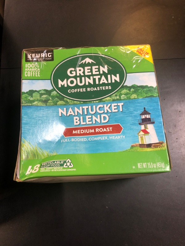 Photo 1 of Green Mountain Coffee Roasters Nantucket Blend, Single-Serve Keurig K-Cup Pods, Medium Roast Coffee Pods, 48 Count (BB 20MAR2025)