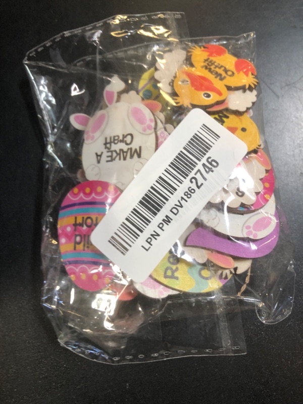 Photo 1 of Ahzemepinyo 36 Pcs Easter Egg Tokens Wooden Easter Reward Tokens Easter Egg Fillers Easter Basket Stuffers with 36 Different Engraved Sayings for Easter Egg Hunt Prize
