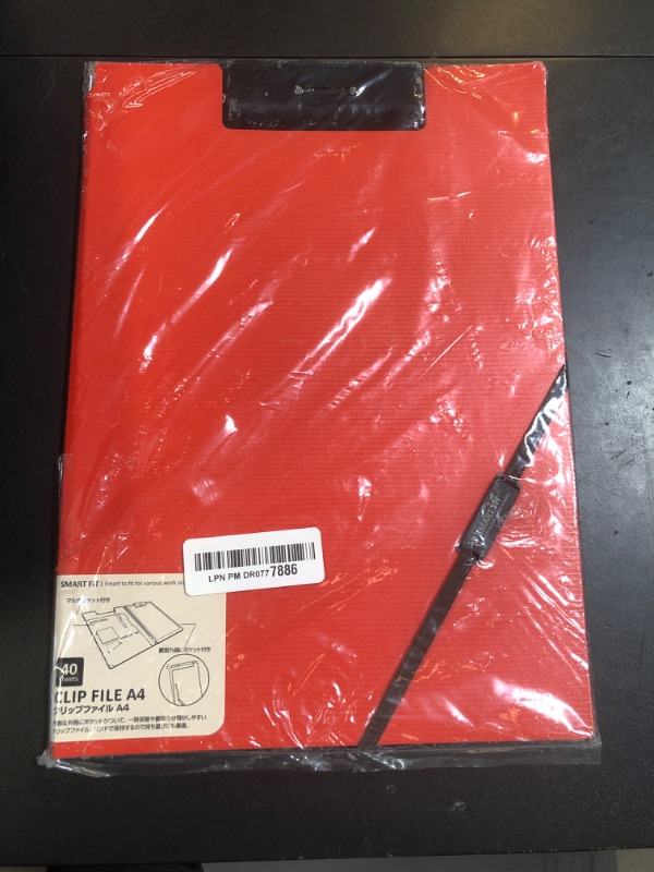 Photo 1 of LIHIT LAB F7560-4 Binder Clip File Multi-Function A4 Orange
