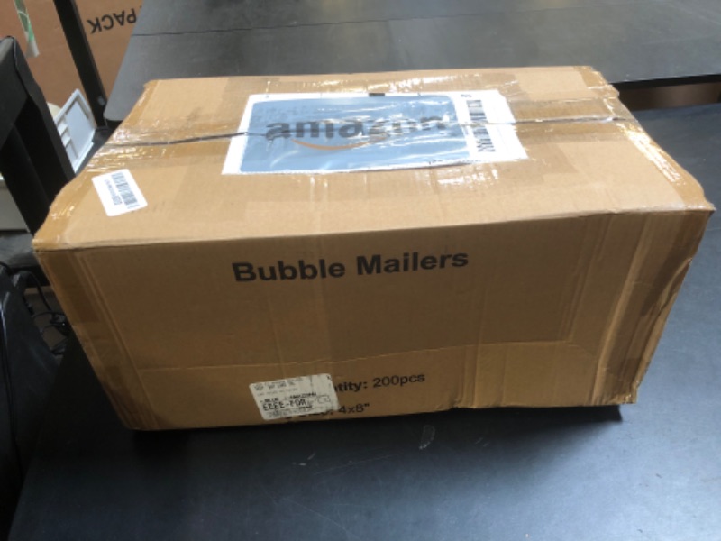 Photo 1 of Fuxury Black Bubble Mailers 4x8" 200 Pack Waterproof Padded Envelopes Self Seal Bubble Envelopes Usable Size 4x7" Padded Mailers for Small Business Shipping Envelope Mailers